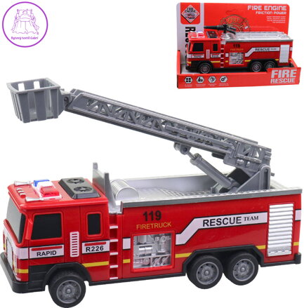 Auto hasičské požární vozidlo vodní dělo / žebřík hasiči plast 2 druhy