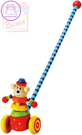 BINO DŘEVO Jezdík medvěd * DŘEVĚNÉ HRAČKY *