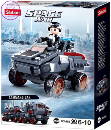 SLUBAN Space War Obrněné podpůrné vozidlo 90 dílků + 1 figurka 6v1 STAVEBNICE