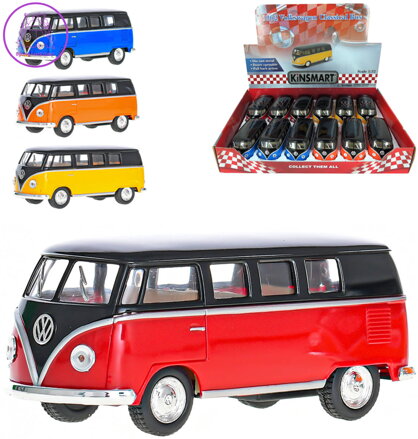 KINSMART Autobus model 1:32 VW Classical 1962 kov PB 13cm 4 barvy
