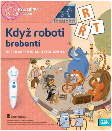 ALBI Kouzelné čtení Kniha interaktivní Když roboti brebentí