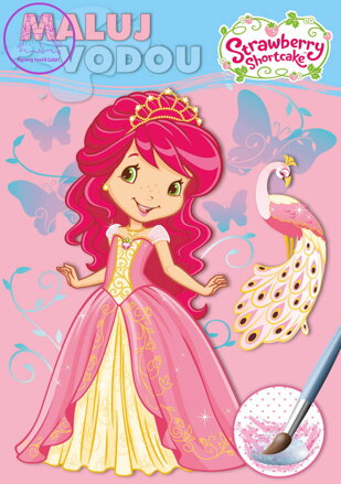 AKIM Maluj vodou podle barevných teček Jahůdka (Strawberry Shortcake) A5