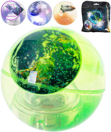 Hopík NASA skákací míček se třpytkami na baterie Světlo 4 druhy