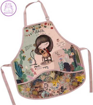 Zástěra dětská Anekke 50x55cm na výtvarnou výchovu