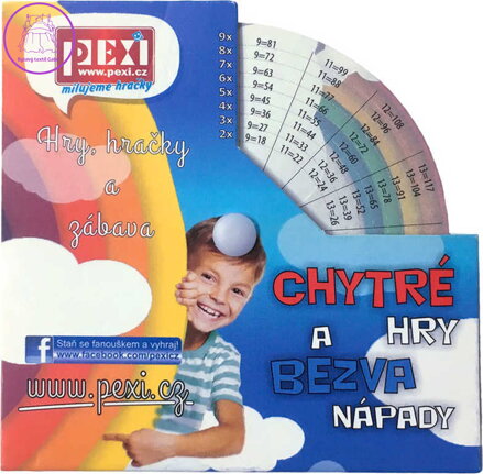 PEXI Blesková násobička matematické kolečko (kalkulačka) pro školáky