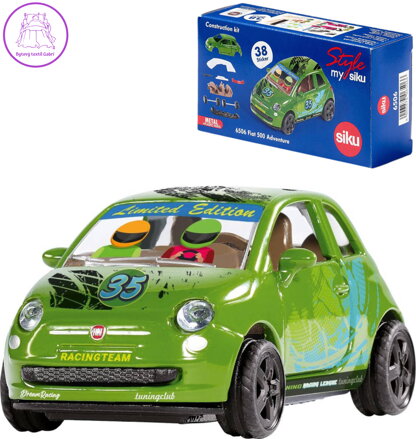 SIKU Auto skládací Fiat 500 Adventure zelený model kov 6506