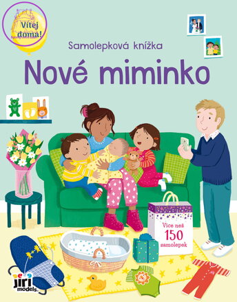 JIRI MODELS Samolepková knížka Nové miminko 150 samolepek