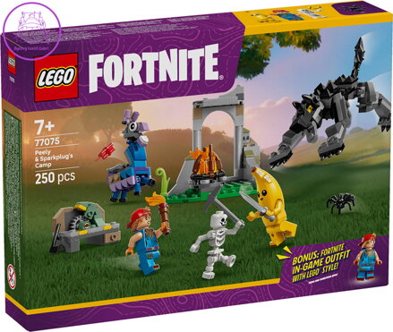 LEGO FORTNITE Peely a Sparkplug a jejich tábořiště 77075 STAVEBNICE