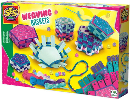SES CREATIVE Výroba proplétaných krabiček kreativní set v krabici