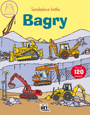 JIRI MODELS Samolepková knížka Bagry 120 samolepek