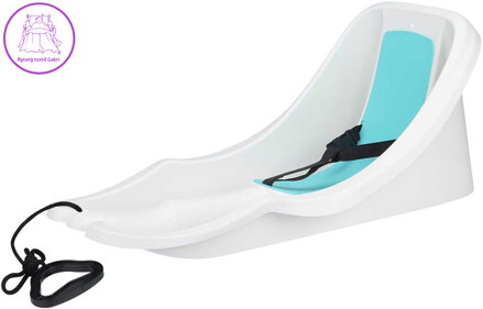 Boby Baby RIDER s opěrkou a popruhy pro miminko Bílé plast