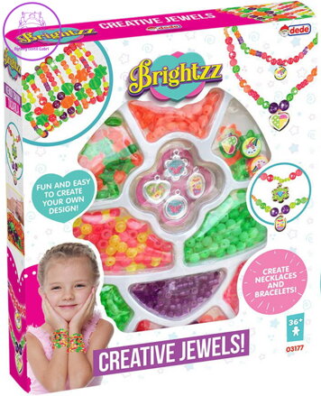 BINO Navlékací korálky s přívěsky kreativní set výroba dětské bižuterie