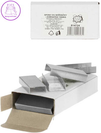 Spony náplň do sešívačky 24/6 set 1000ks v krabičce