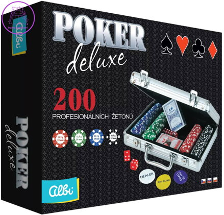 ALBI HRA Poker Deluxe 200 žetonů SPOLEČENSKÉ HRY