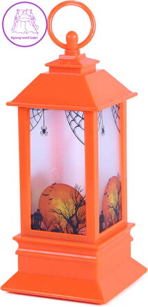 Lampa plastová na Halloween dekorace lucerna na baterie Světlo