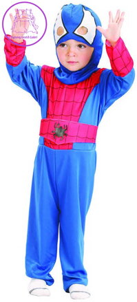 KARNEVAL Šaty Pavoučí hrdina vel.XS (92-104cm) 3-4 roky *KOSTÝM*