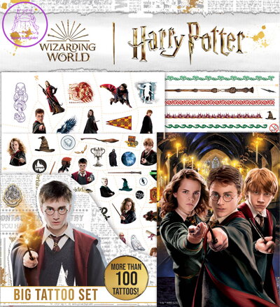 JIRI MODELS Velký set sešit s tetováním Harry Potter