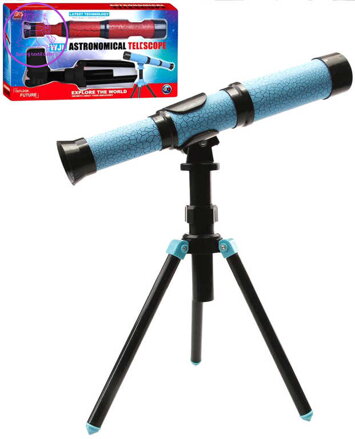 Teleskop dětský astronomický dalekohled hvězdářský 2 barvy v krabici