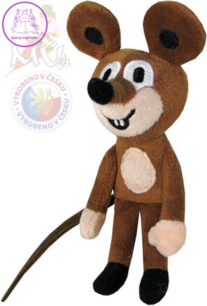 MORAVSKÁ ÚSTŘEDNA Myška 14cm Krtek (Krteček) *PLYŠOVÉ HRAČKY*