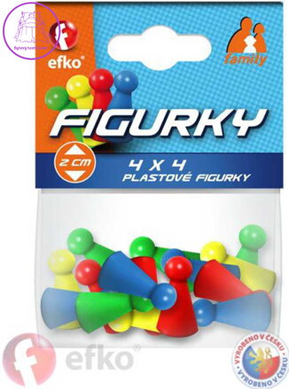 EFKO Figurky barevné Family doplněk ke společenským hrám set 16ks
