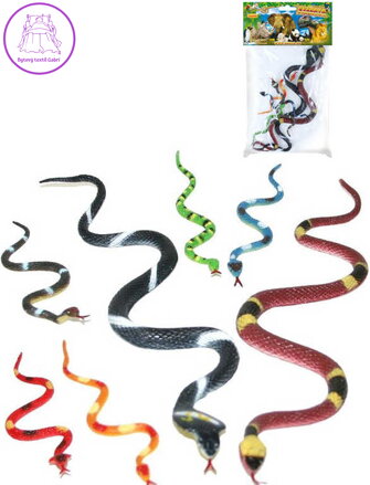 Hadi cizokrajní set 6ks mix druhů zvířátko v sáčku plast