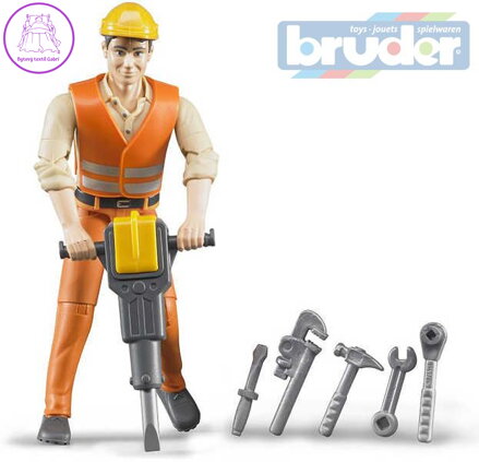 BRUDER 60020 Stavební dělník figurka
