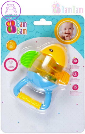 BAM BAM Baby chrastítko RYBKA kousátko pro miminko