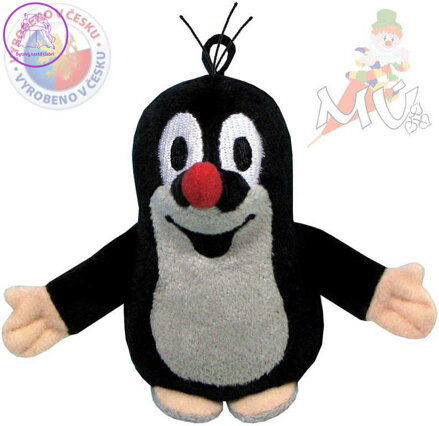 MORAVSKÁ ÚSTŘEDNA Krtek (krteček) s poutkem 8 cm * PLYŠOVÉ HRAČKY *