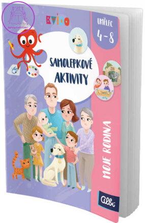 ALBI Kvído Samolepkové aktivity: Moje rodina kreativní sešit