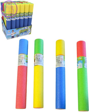 Dělo vodní 30cm pěnová soft trubice dvoubarevná lehká na vodu 4 barvy