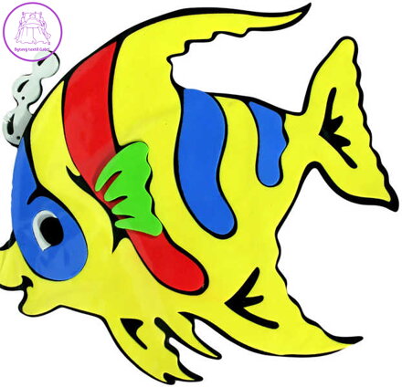 Dekorace Ryba (pěnová samolepící na stěnu, sklo, nábytek apod.)