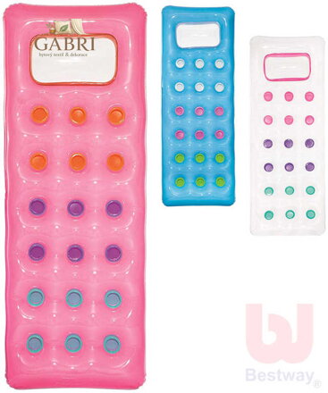 INTEX Nafukovací lehátko s kalíšky 188x71cm matrace s průzorem do vody 43040