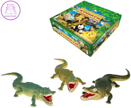Krokodýl 38 cm 3 druhy Aligátor GUMA