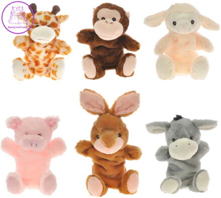PLYŠ Baby zvířátko maňásek 30cm 6 druhů *PLYŠOVÉ HRAČKY*