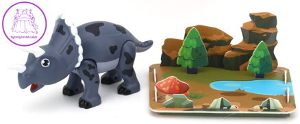 Stavebnice magnetická Triceratops 3D