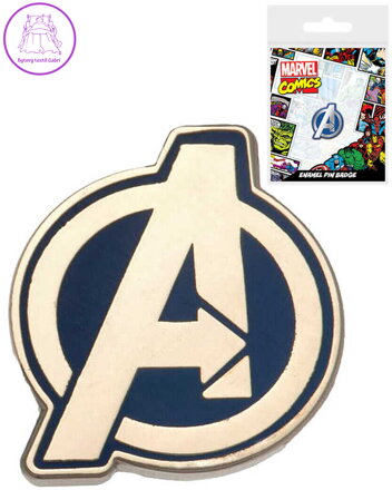Odznak Avengers logo 2,5cm kovový v sáčku