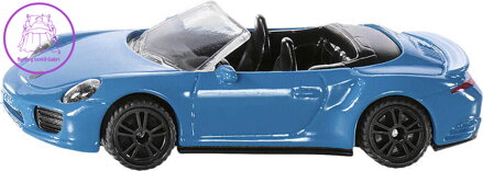 SIKU Auto sportovní Porsche 911 Turbo S cabriolet 8cm model kov 1523