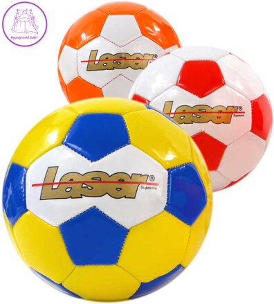 Míč malý LASER kopačák 15cm šitý 3 barvy