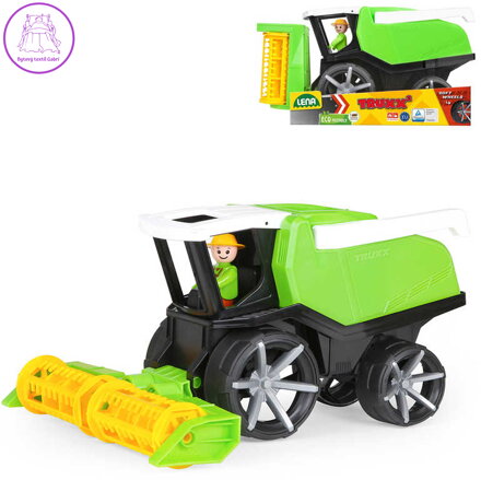LENA TRUXX 2 Auto kombajn funkční set žací stroj s figurkou plast