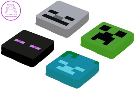 PIXIE CREW & MINECRAFT Náhradní multipixely I. set 4ks silikon