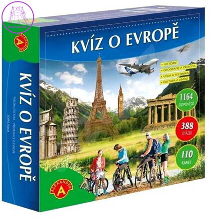 ALEXANDER Hra Kvíz o Evropě v krabici  *SPOLEČENSKÉ HRY*