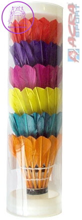 ACRA Košík péřový 6 ks na badminton