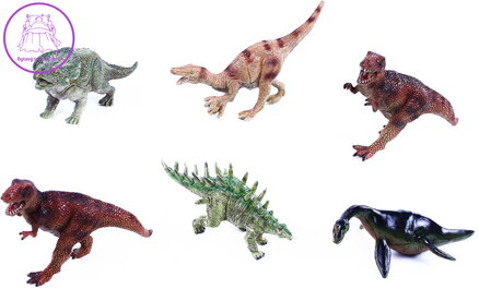 Zvířata dinosauři 11-13cm plastové figurky zvířátka 6 druhů