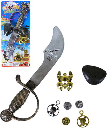 KARNEVAL Pirátská sada dýka s doplňky *KARNEVALOVÝ DOPLNĚK*