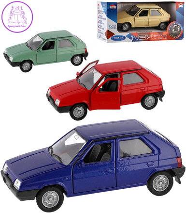 WELLY Auto model Škoda Favorit kov 11cm volný chod 1:34 různé barvy