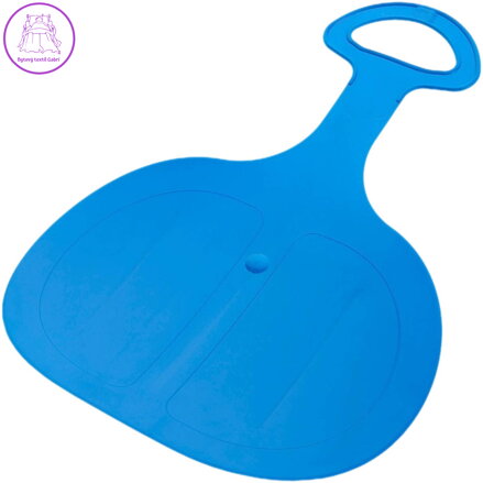 PLASTKON Klouzák Pinguin modrý dětská sáňkovací lopata na sníh plast