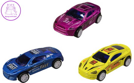 Autíčko sportovní kovové 7cm zpětný chod 4 druhy