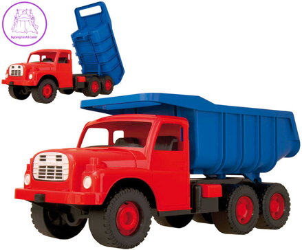 DINO Tatra T148 klasické nákladní auto na písek 73cm modročervené sklápěcí korba