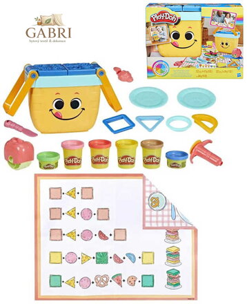 HASBRO PLAY-DOH Modelína kreativní set s nástroji v piknikovém koši