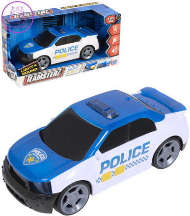 Teamsterz auto policejní 26cm osobní vůz na baterie Světlo Zvuk